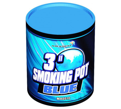 Синий цветной дым в банке 60 секунд «Smoking Pot» Maxsem MA0510 Blue