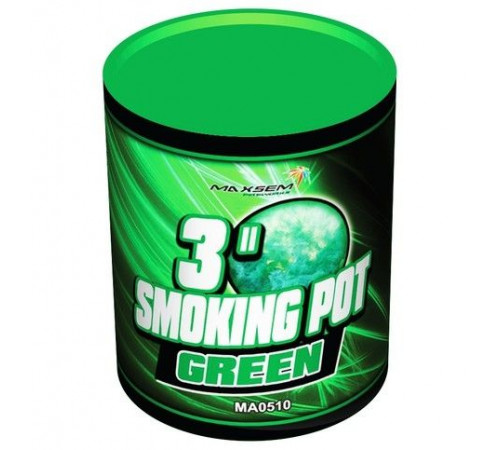 Зелёный цветной дым в банке 60 секунд «Smoking Pot» Maxsem MA0510 Green