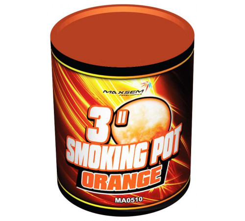 Оранжевый цветной дым в банке 60 секунд «Smoking Pot» Maxsem MA0510 Orange