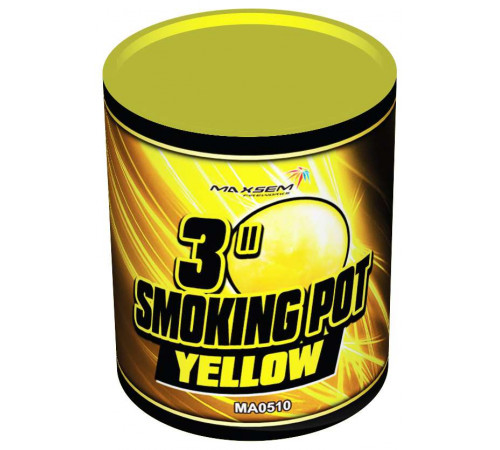 Жёлтый цветной дым в банке 60 секунд «Smoking Pot» Maxsem MA0510 Yellow