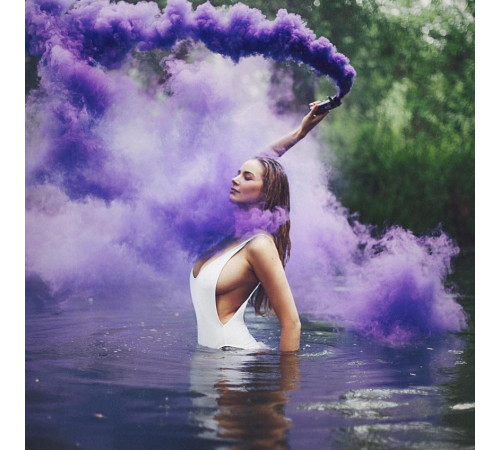 Фиолетовый цветной дым 60 секунд «Smoking Fountain» Maxsem MA0511 Purple