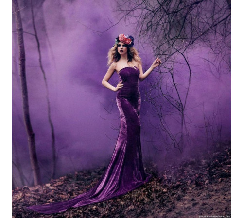 Фиолетовый цветной дым 60 секунд  «Smoking Fountain» Maxsem MA0512 Purple