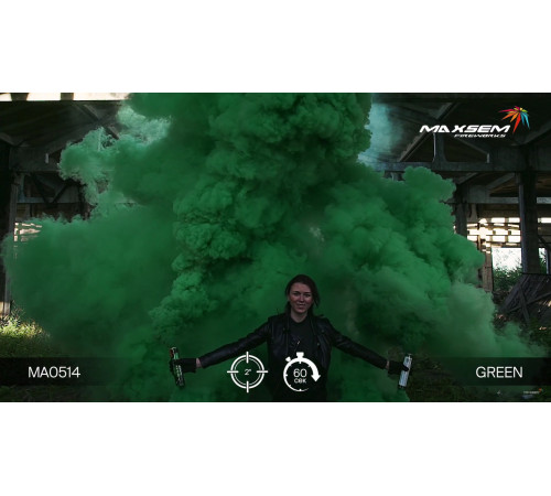 Мощный цветной дым 60 секунд «Mega Smoking» Maxsem MA0514