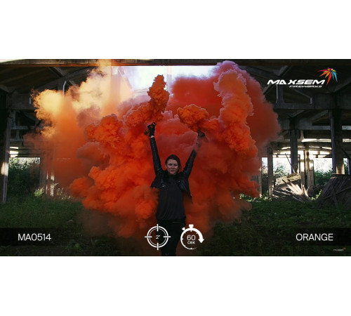 Мощный цветной дым 60 секунд «Mega Smoking» Maxsem MA0514