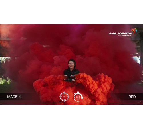 Мощный цветной дым 60 секунд «Mega Smoking» Maxsem MA0514