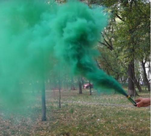 Цветной дым с чекой 60 секунд «L» Piroff ФД005