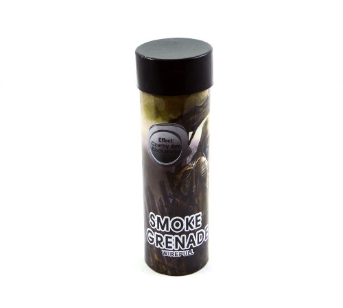 Чёрный цветной дым с чекой «Smoke grenade pulling» Triplex TFX930-8