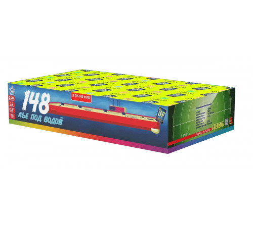 Веерный фейерверк 148 залпов «148 тысяч лье под водой» Joker Fireworks JF C15-148/01V01