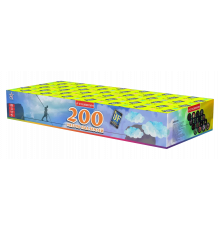 Веерный фейерверк 200 залпов «200 метров над землей» Joker Fireworks JF C15-200/01V01