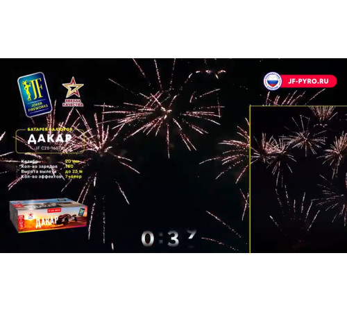 Веерный фейерверк 160 залпов «Дакар» Joker Fireworks JF C20-160/01