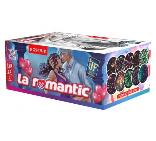 Фейерверк 126 залпов «Ля Романтик» Joker Fireworks JF C25-126/01
