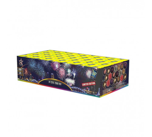 Фейерверк 200 залпов «Limited Edition - 200» Joker Fireworks JF C25-200/01