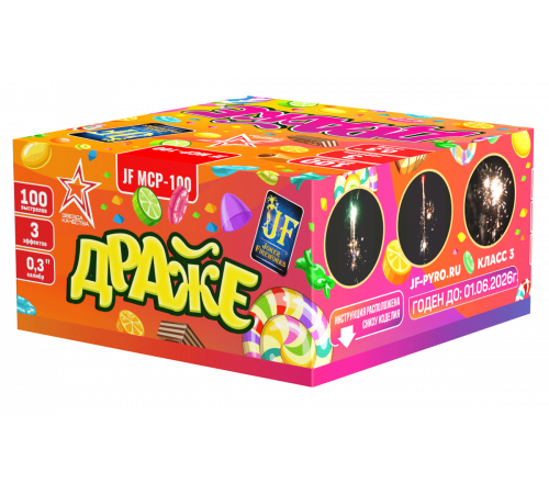 Фейерверк 100 залпов «Драже» Joker Fireworks JF MCP-100