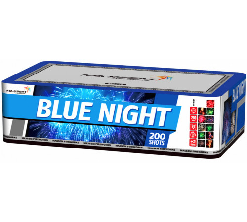 Фейерверк 200 залпов «Blue Night Fire» Maxsem MC149