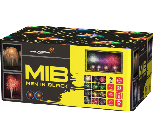 Веерный фейерверк 150 залпов «Men in Black» Maxsem MC152