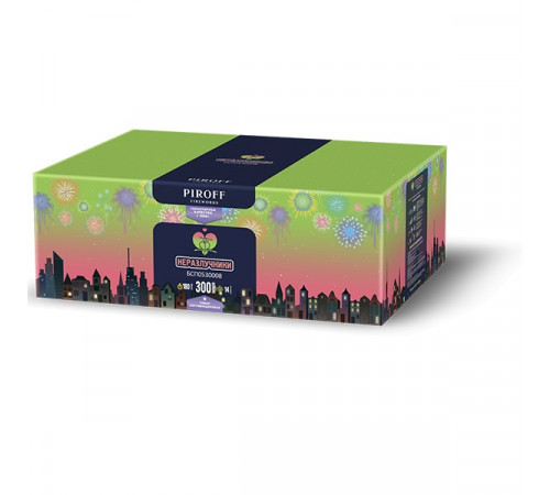 Фейерверк 300 залпов «Неразлучники» Piroff БСП0730008