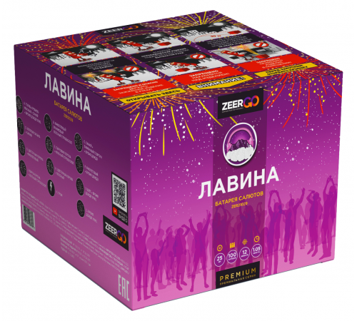 Фейерверк 100 залпов «Лавина» ZeerGo Z1161
