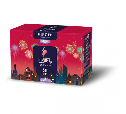Веерный фейерверк 54 залпа «Прима» Piroff БСК0305410