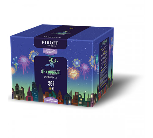 Фейерверк 56 залпов «Сказочный» Piroff БСП0805612