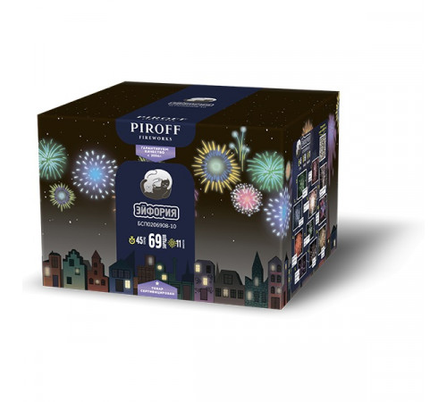 Фейерверк 69 залпов «Эйфория» Piroff БСП0206908-10