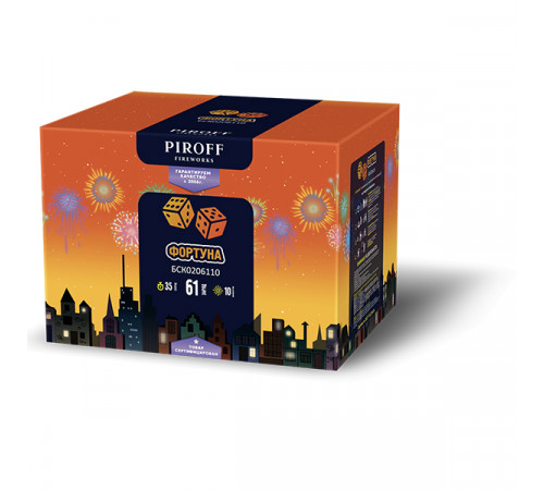 Фейерверк 63 залпа «Фортуна» Piroff БСК0206110