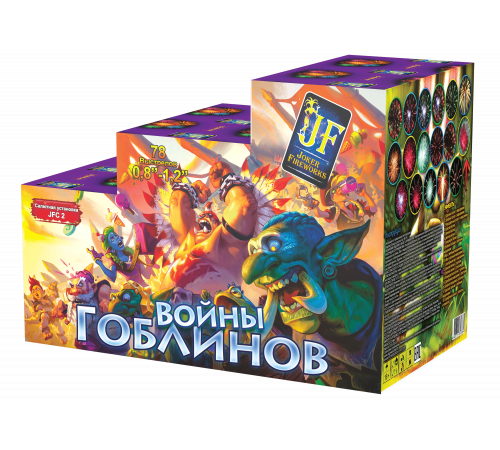 Фейерверк-горка 78 залпов «Войны Гоблинов» Joker Fireworks JF C2