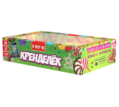 Фейерверк 96 залпов «Кренделёк» Joker Fireworks JF MCP-96