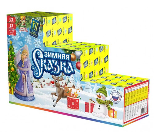 Aейерверк-горка 63 залпа «Зимняя Сказка» Joker Fireworks JF C1