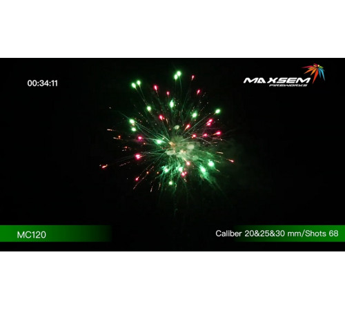 Комбинированный фейерверк 68 залпов «Party Time» Maxsem MC120