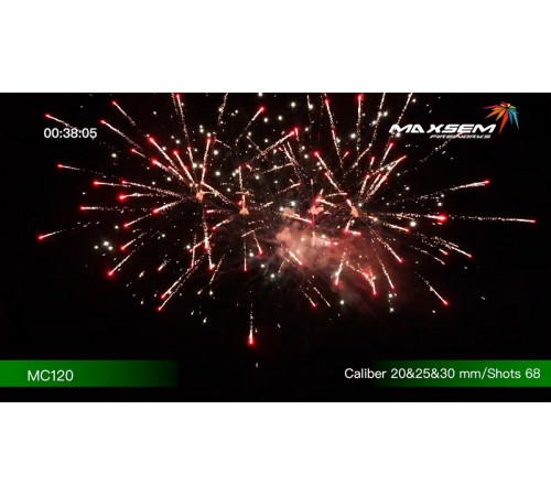Комбинированный фейерверк 68 залпов «Party Time» Maxsem MC120