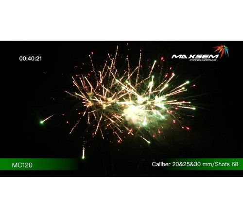 Комбинированный фейерверк 68 залпов «Party Time» Maxsem MC120