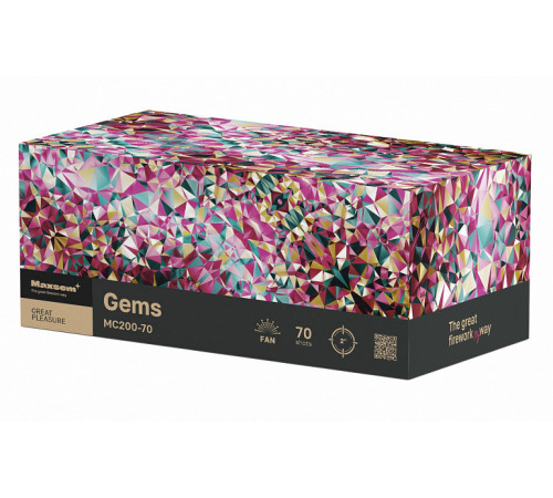 Мощный фейерверк 70 залпов «Gems» Maxsem MC200-70