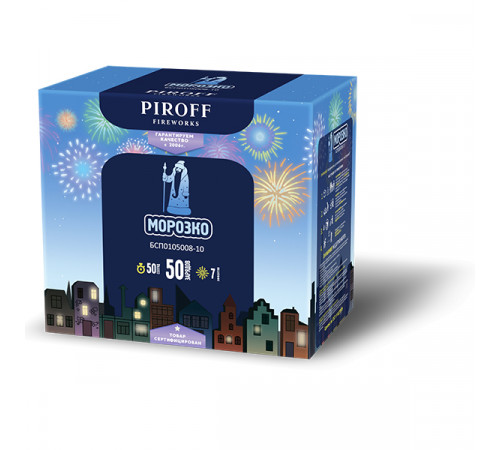 Фейерверк 50 залпов «Морозко» Piroff БСП0105008-10