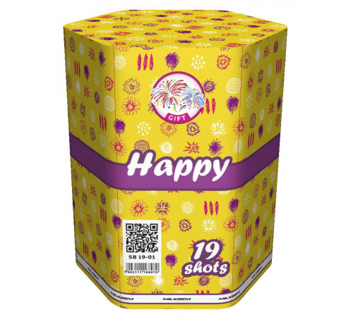 Фейерверк 19 залпов «Happy» Maxsem SB-19-01