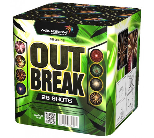 Фейерверк 25 залпов «Out break» Maxsem SB25-03
