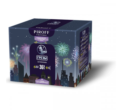 Фейерверк 36 залпов «Грёзы» Piroff БСП0503608