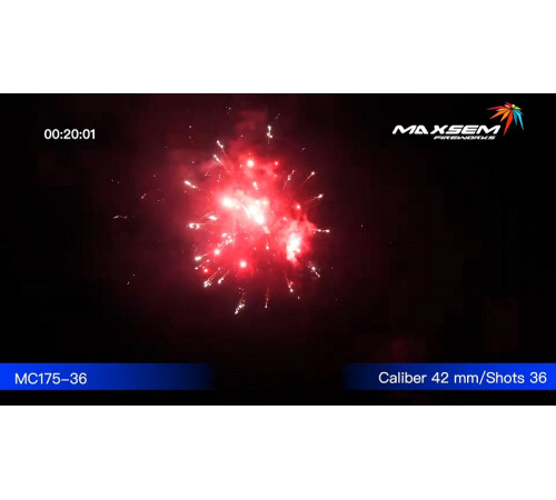 Мощный фейерверк 36 залпов «Magic Color» Maxsem MC175-36