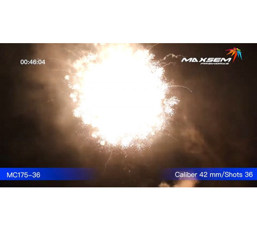 Мощный фейерверк 36 залпов «Magic Color» Maxsem MC175-36