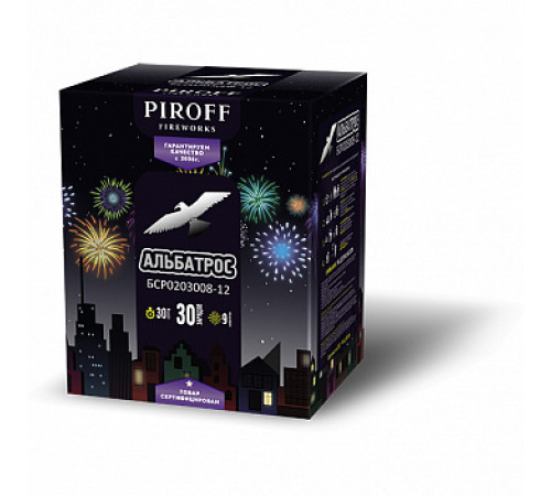 Фейерверк 30 залпов «Альбатрос» Piroff БСР0203008-12