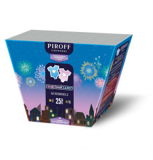 Фейерверк 25 залпов «Гендерный Салют Девочка» Piroff БСК0900012R