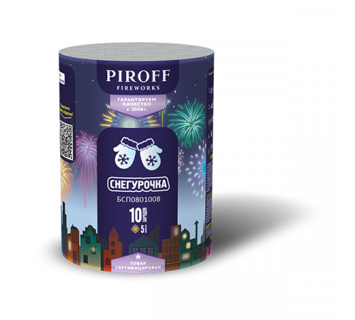 Фейерверк 10 залпов «Снегурочка» Piroff БСП0801008