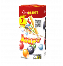Фейерверк 7 залпов «Азарт» Супер салют CC7054