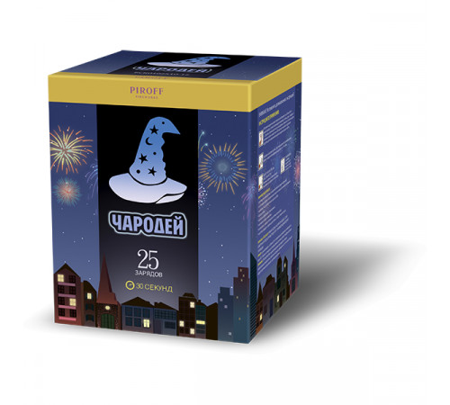 Фейерверк 25 залпов «Чародей» Piroff БСК0102510-12