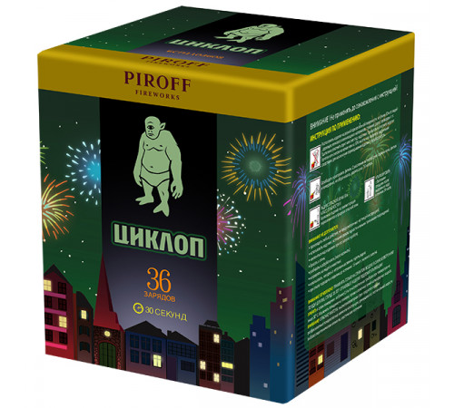 Фейерверк 36 залпов «Циклоп» Piroff БСП1103608