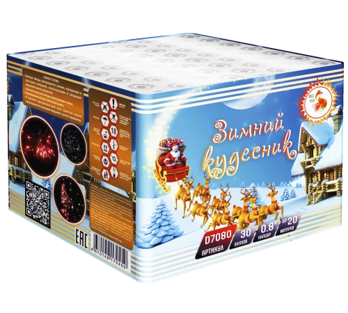 Фейерверк 30 залпов «Зимний Кудесник» Red Fox D7080