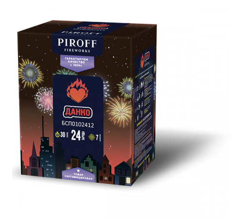Фейерверк 24 залпа «Данко» Piroff БСП0502412