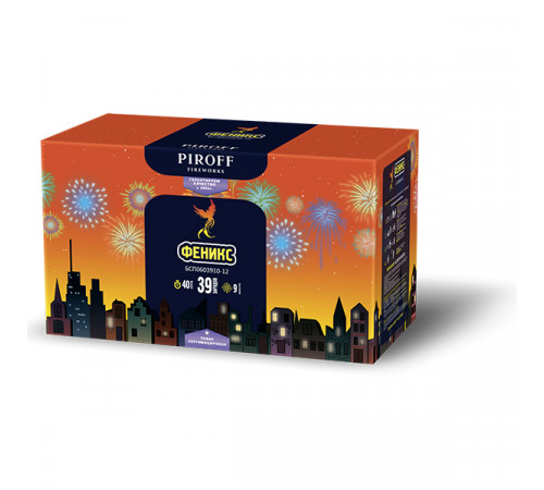 Фейерверк 39 залпов «Феникс» Piroff БСП0603910-12