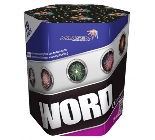 Фейерверк 19 залпов «Word» Maxsem GP493