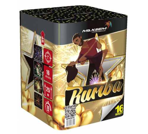 Фейерверк 16 залпов «Rumba» Maxsem GPH3018
