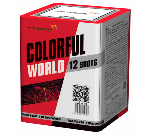 Фейерверк 12 залпов «Colorfull World» Maxsem GW218-94